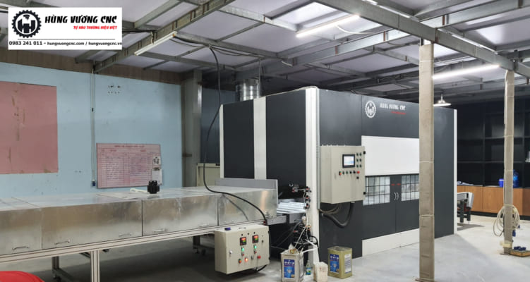 Chuyền sơn tự động lắp đặt tại Long An